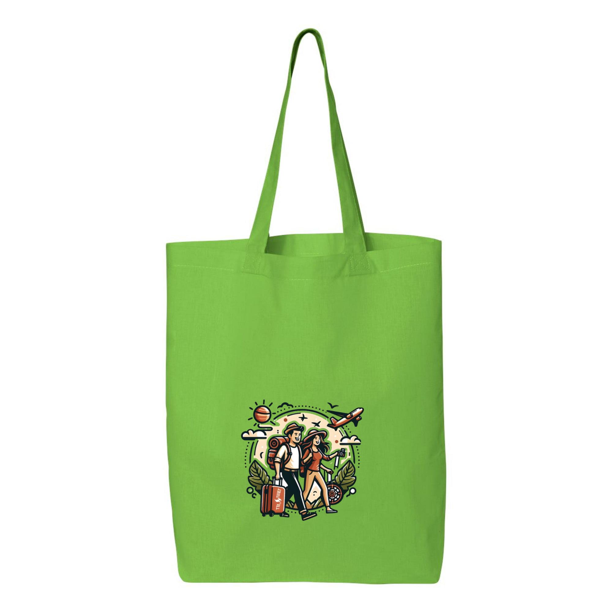 Dream Bright Camping Travelling Canvas Tote Bag 