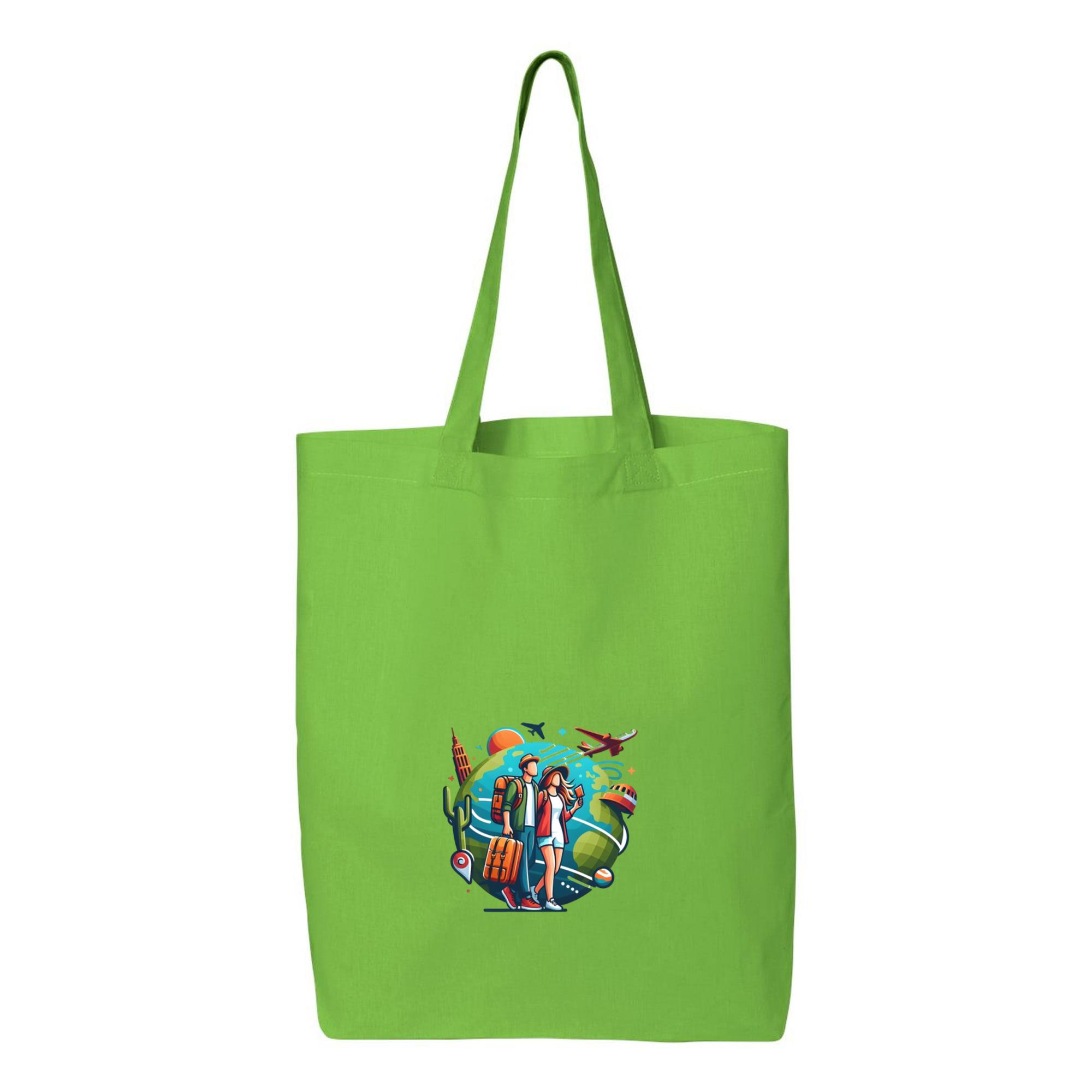 Gentle Joyful Camping Travelling Canvas Tote Bag 