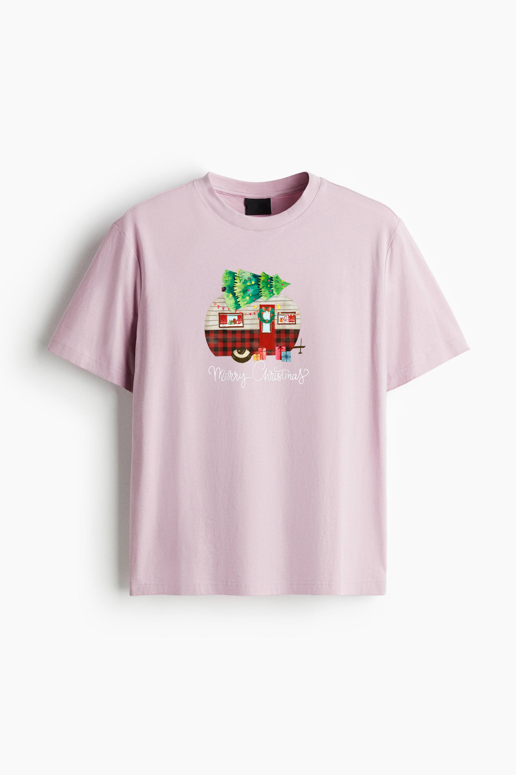 Merry Christmas Camper Buffalo Cotton T-Shirt - Image 3