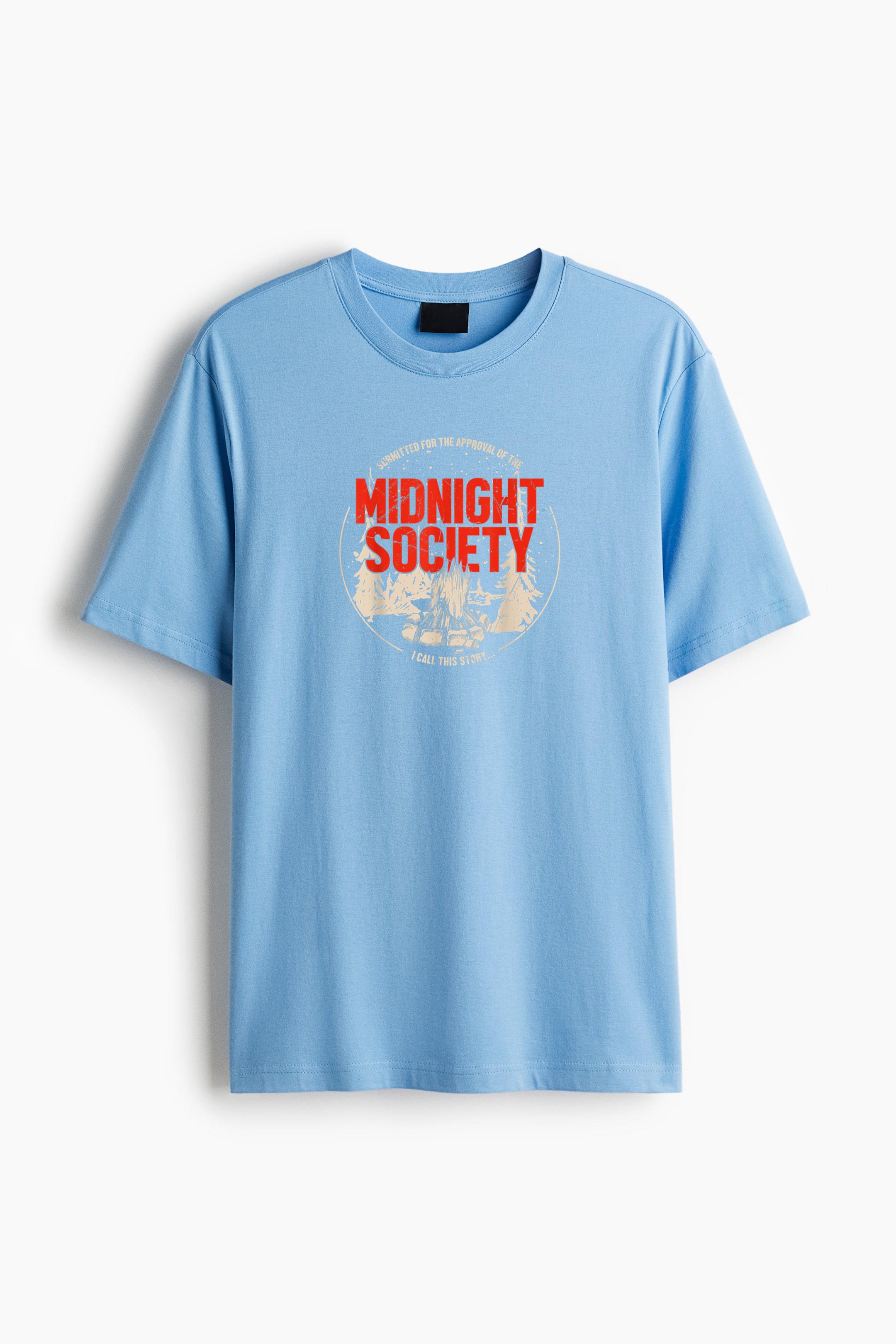 Midnight Society Team Camping Cotton T-Shirt 