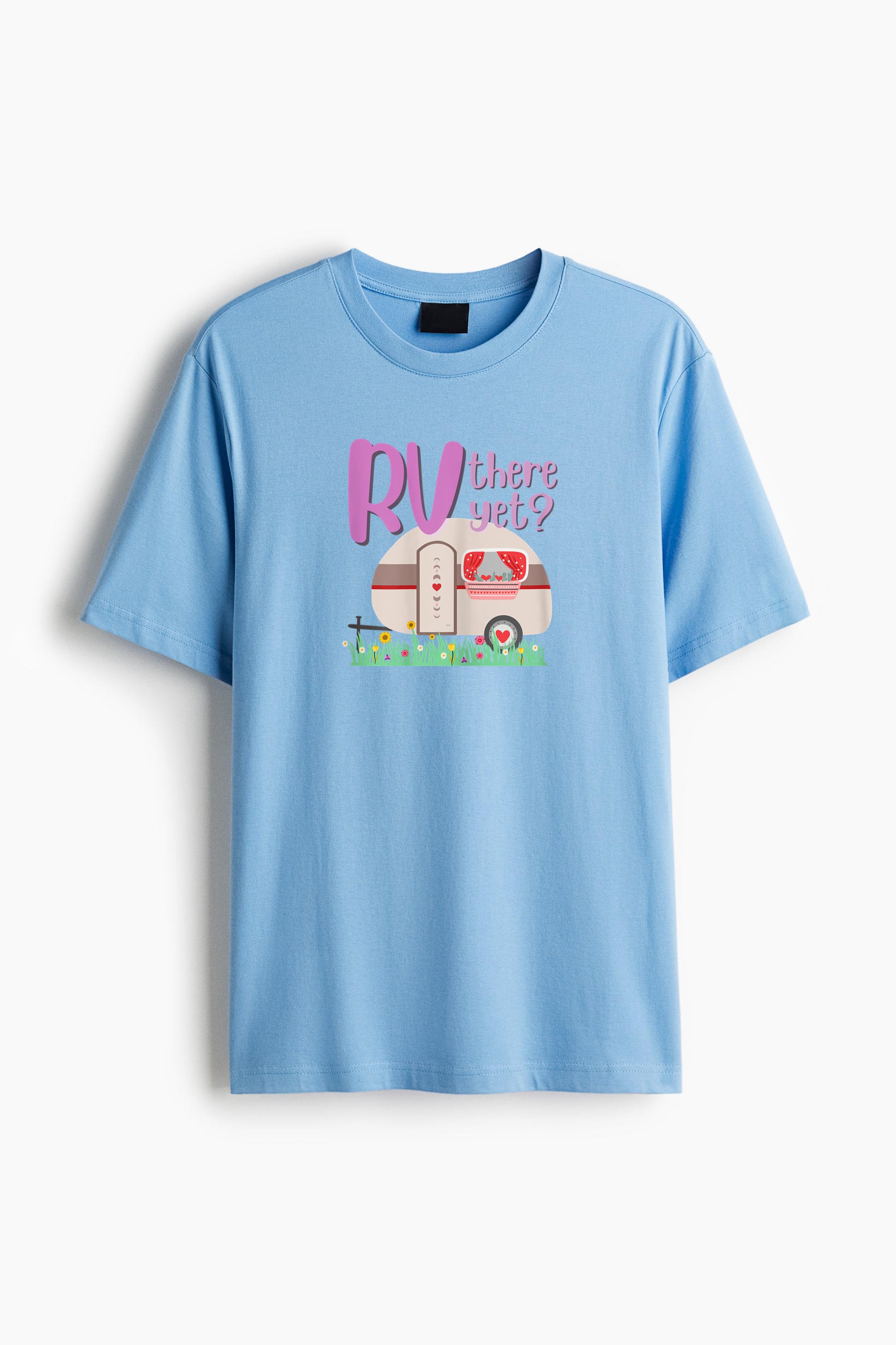 RV There Yet Camping Cotton T-Shirt 