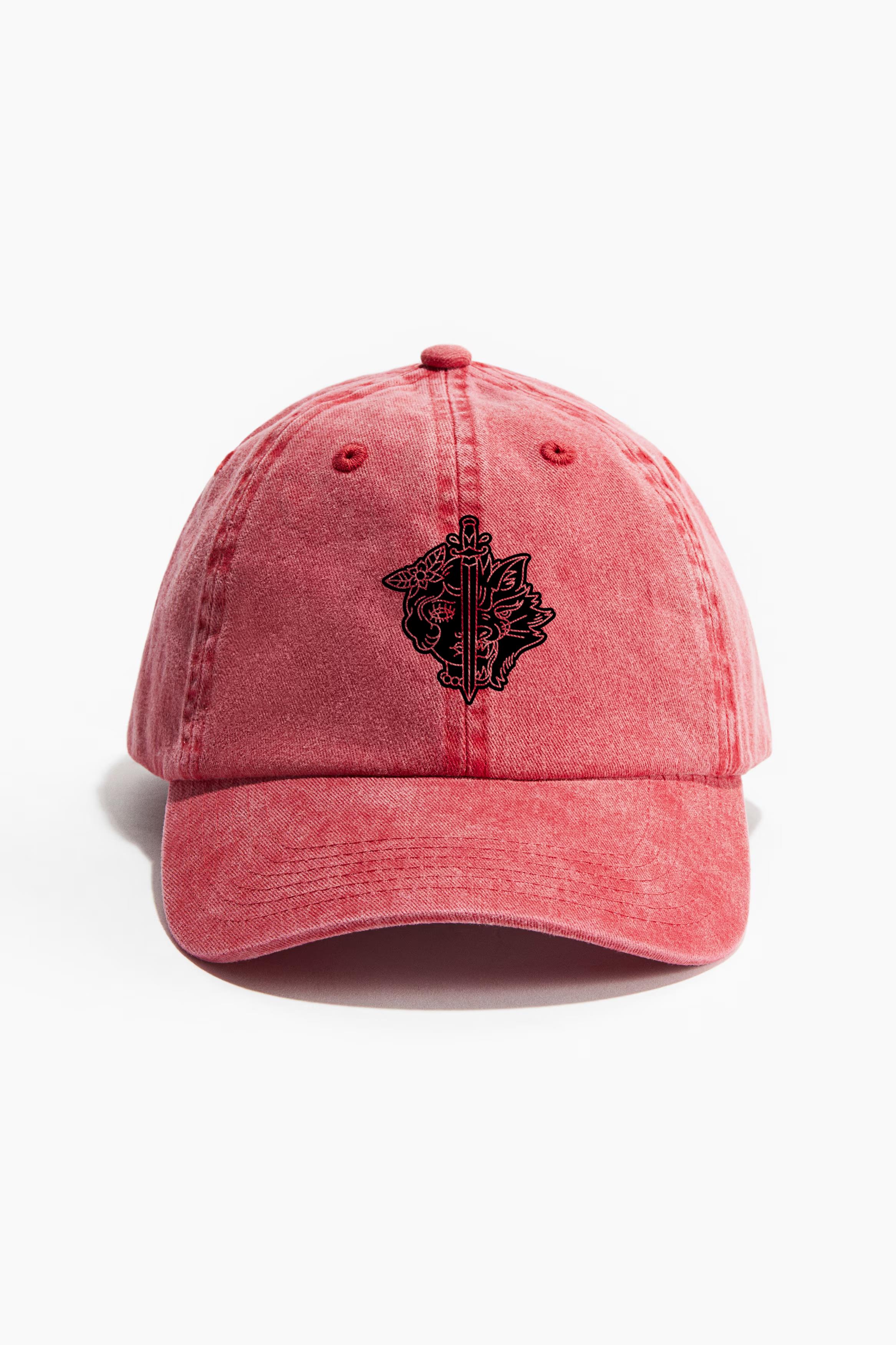 Werewolf Woman Face With Sword Baseball Cap